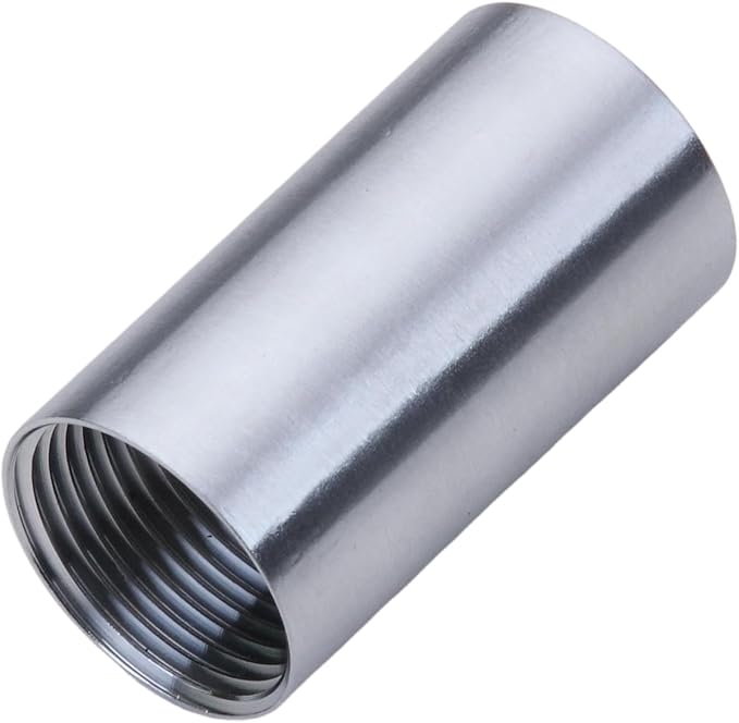 CONSTELLAR 304 Stainless Steel Pipe Fitting - 1/2" NPT Female x 1/2" NPT Female Threaded Thickened Pipe Wall, 50mm (2 inch) Length Heavy Nipple Seamless Pipe (1 Pcs)