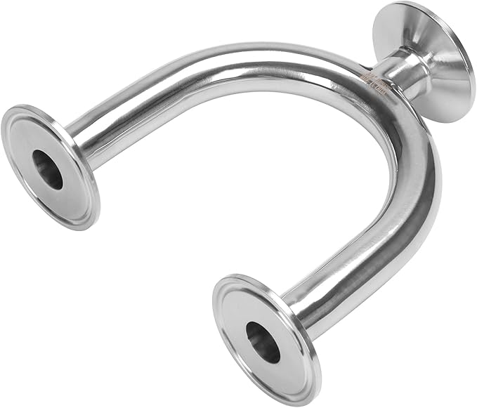 DERNORD 3 Way U Sanitary Ferrule Pipe Fittings Tri-Clamp Type Stainless Steel 304 (Pipe OD: 3/4 INCH)