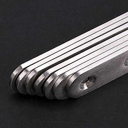 Sumnacon 8 Pcs Stainless Steel Flat Plates - 6 Inch Heavy Duty Mending Plate Straight Corner Brace Brackets Connector Furniture Repair Fixing Joint with Screws, Silver