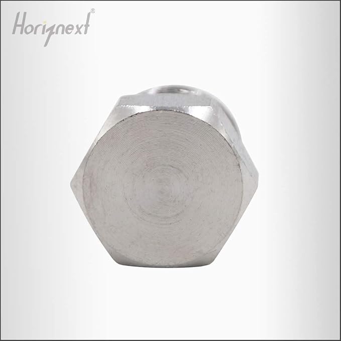 npt 3/8 stainless steel Male Thread hex Head water Pipe Plug, adapt to cap brass socket fitting manifold nut (Pack of 4)