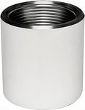 A050841 NPT thread fully coupled aluminum 1-1/2 inch 6061-T Schedule 40 pipe fitting