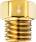 High Sierra® - Solid Metal Certified Vacuum Breaker and Backflow Preventer for Handheld Shower Heads - Polished Brass Finish