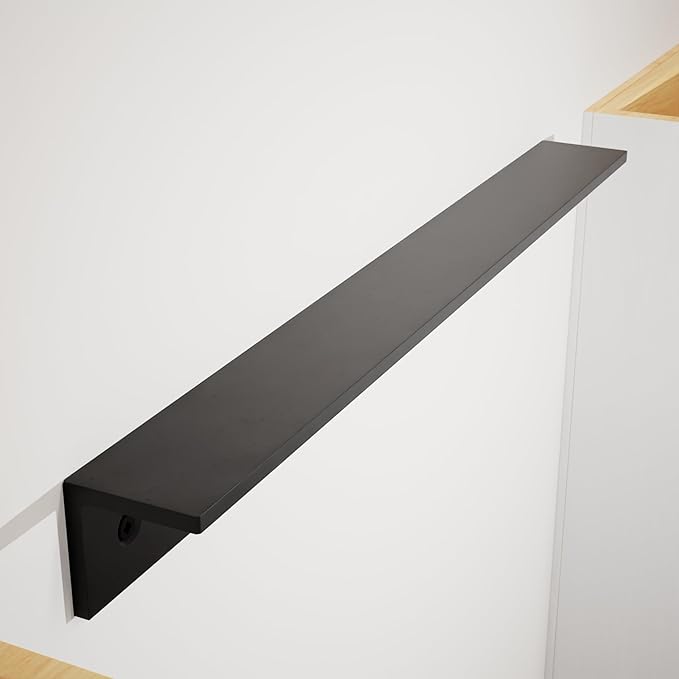 The Original Wall Cleat – Heavy Duty Support Bracket Dishwashers Sink Support Bracket Securing Countertops. – Invisible Wall Mounting Hardware for Secure,Flush Installations. (24 Inches) Aluminum