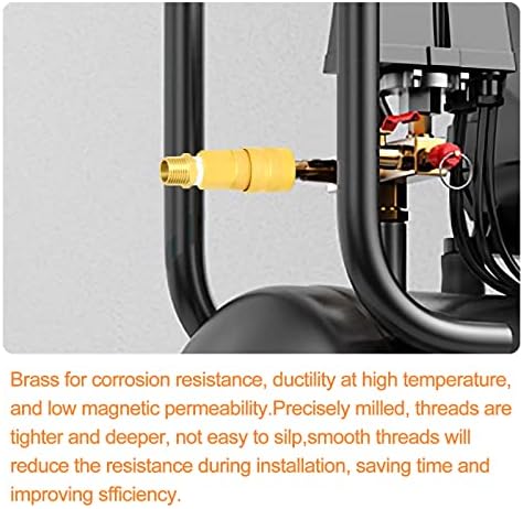 GASHER 2PC Brass Pipe Fitting, Reducing Hex Nipple, 3/4-Inch Male Pipe x 3/4-Inch Male Pipe