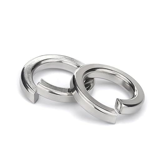 M6 Split Lock Washer, 18-8 (304) Stainless Steel Spring Lock Washer Elastic Gasket 100PCS