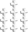 ‌letsFix 4 Way Cross PVC Fittings 3/4 Inch (10-Pack), Furniture-Grade, Heavy-Duty Pipe Connectors for Plumbing, DIY Projects, and Home Furniture Assembly, Compatible with 3/4" Schedule 40 PVC Pipes‌
