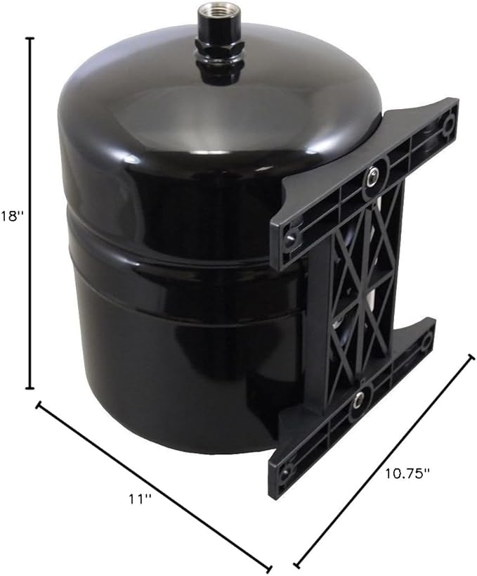5 Gallon RO Accumulator Storage Tank with Wall Mount Bracket 1/2" Female NPT
