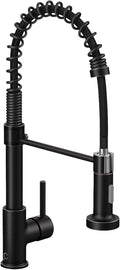 Oil Rubbed Bronze Single Handle Kitchen Faucet with Sprayer, Pull Down Faucet for Camper, RV, Farmhouse Sink
