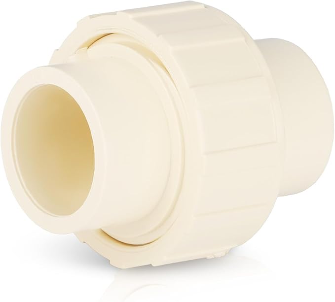 (100 Pack) EFIELD 3/4" Inch CPVC Slip Union, CTS x CTS Union Solvent Connection Fittings,(CPVC031-100PCS)