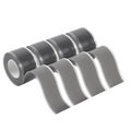 Self Fusing Silicone Tape 4 Rolls 1 in x 10' Grey Waterproof Rescue Tape Rubber Leak Silicone Self-amalgamating Tape for Plumbing, Sealing Pipes, Hose Repair, Outdoor Coax and Tool Fixation