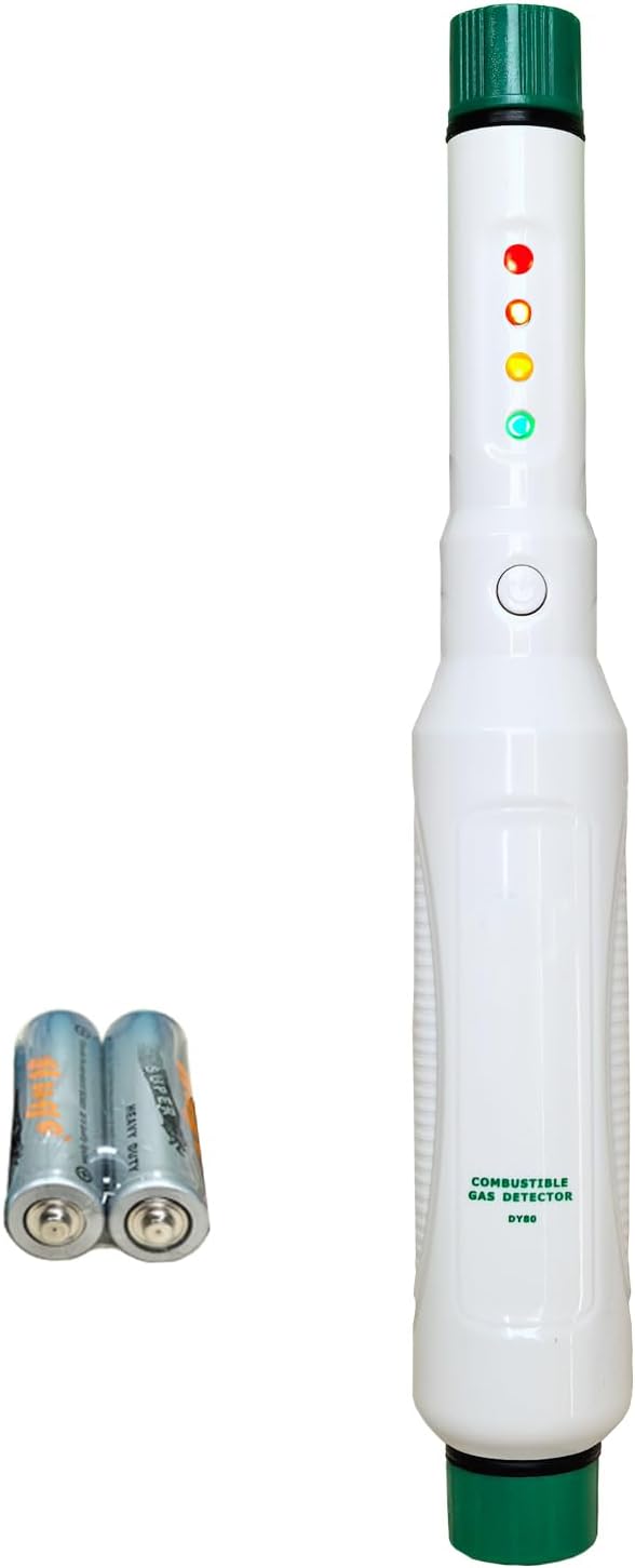 Gas Leak Detector, Portable Natural Gas & Propane Sniffer Tester with Audible/Visual Alarm - Battery-Operated Combustible Leak Sources Detection for Home, RV Safety