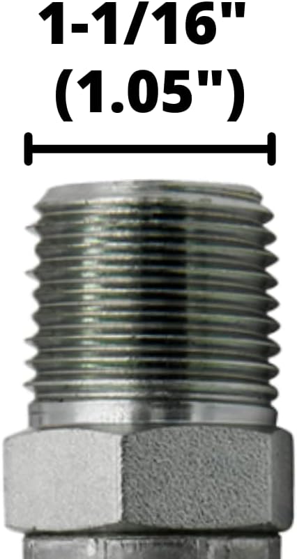 (10-Pack) 3/4" Hose x 3/4" NPTF Male Pipe Swivel Hydraulic Hose Crimp Fitting Ends | MPX-12-12