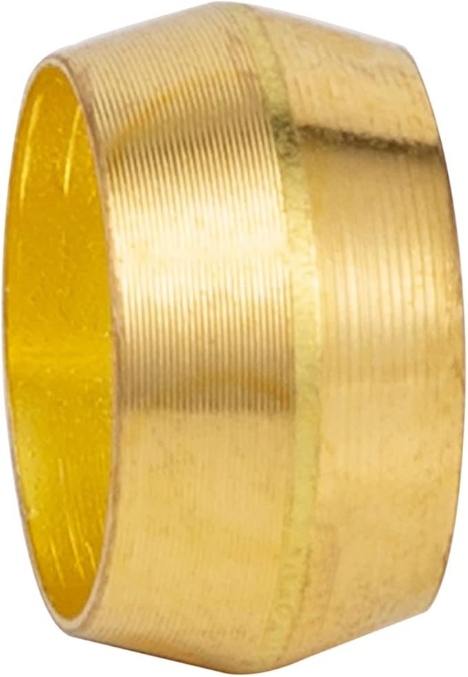 1/2 Pex Straight Stop Valve Sink Toilet Shut Off Valve,2 Pack Turn Straight Stop Valve 3/8" OD Compression X 1/2" Barb Crimp Pex LF Chrome Plated Brass with 2pcs