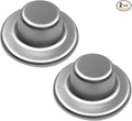 2Pcs 3"Pipe Wall Hole Covers,Water Pipe Cover Escutcheon Caps Plumbing Caps,Self-Adhesive Plugs Round Shower Pipe Caps for Concealing Wall Bathroom Faucet Toilet AirConditioner Holes Decoration,Silver