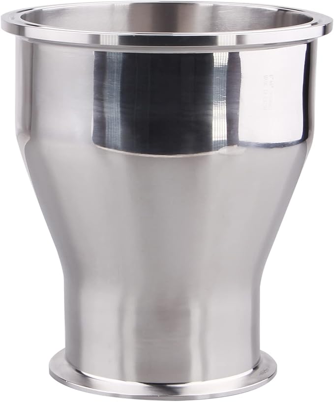 DERNORD Sanitary Fitting Reducer Fitting SUS304 Tri Clamp Ferrule Style 6" Tube OD to 4" Tube OD