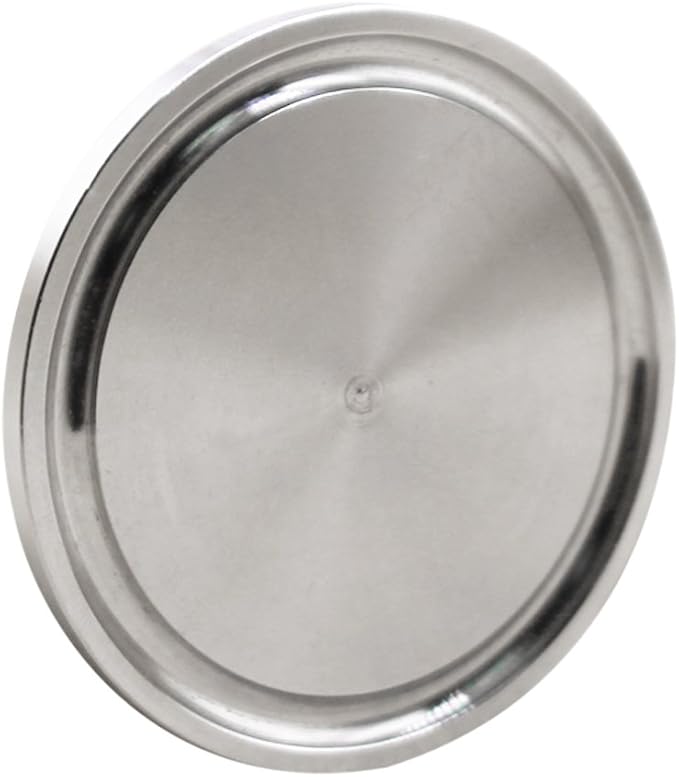 DERNORD Sanitary End Cap fits Tri-Clamp Ferrule Flange Stainless Steel 304 Fitting Clamp (1.5" (38mm) Tube OD)