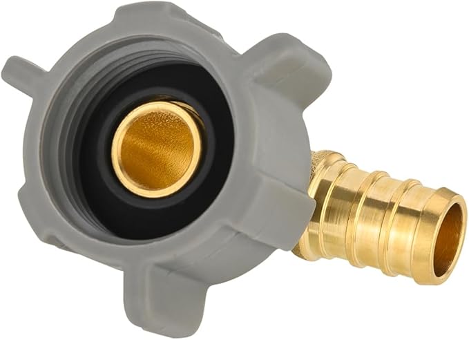 (Pack of 5) EFIELD 1/2 Inch Pex X 7/8 Inch Toilet BC (Ballcock) Swivel Female Elbow Adapter, Brass Plumbing Fittings,(PEX1807311-5PCS)