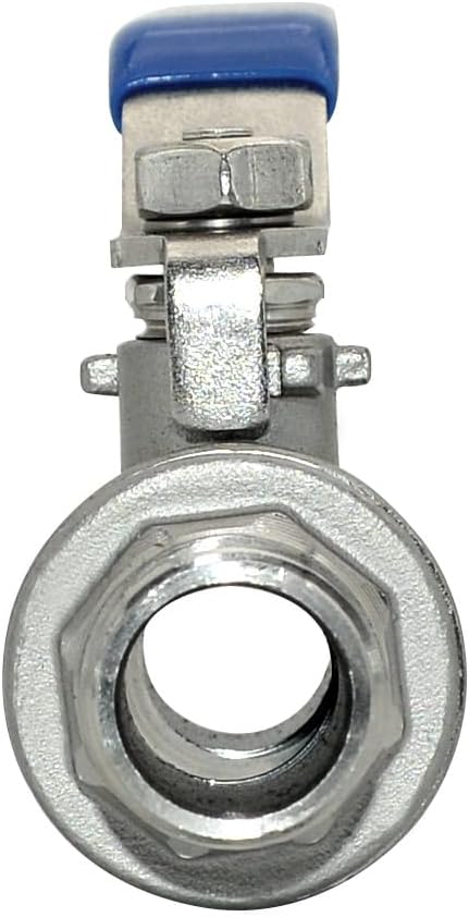 1Pcs 1/2''Inch Ball Valve, Heavy Duty Male NPT (MNPT) X Male NPT (MNPT) Thread with Long Handle Switch, Stainless Steel NPT Full Port Forged 1" Ball Valve for Water Oil and Gas, 1000 WOG
