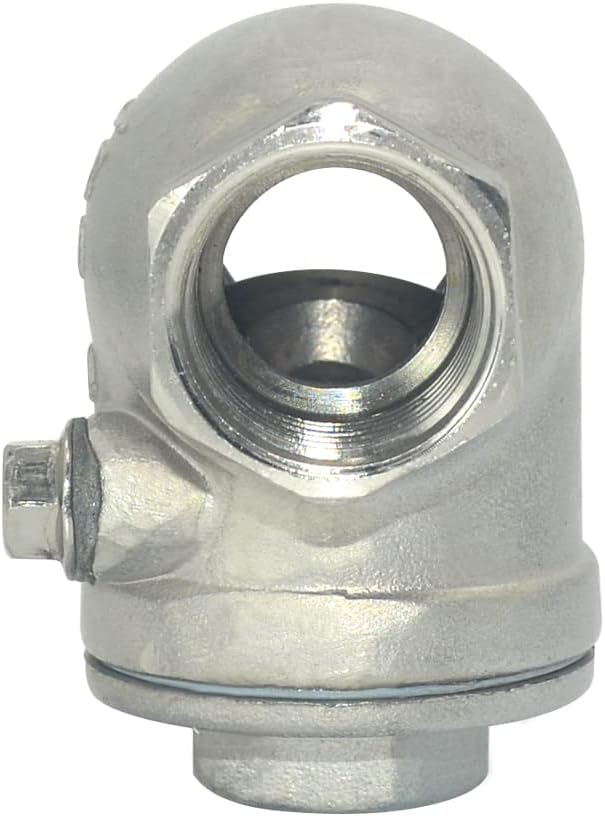 VARMHUS Stainless Steel SS316 Swing Check Valve,NPT Female x Female Thread,WOG 200 PSI PN16 CF8M (1/2")