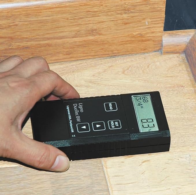 BW-B Package - Multi-Function Pinless Moisture Meter and Humidity Meter with Thermo-Hygrometer Function - Digital Moisture & Temperature Humidity Monitor for Wood, Concrete, Drywall, Flooring