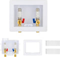 30-Pack GUOFIS Washing Machine Outlet Box,1/2 Inch Sweat MIP Inlet x 3/4 Inch MHT Outlet, Laundry Washer Box with Stainless Steel Water Hammer Arrestor (Center Drain)