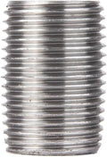10 Pack BMI 3/8 Inch x Close Galvanized Pipe Close Nipple, 150#, UL/FM