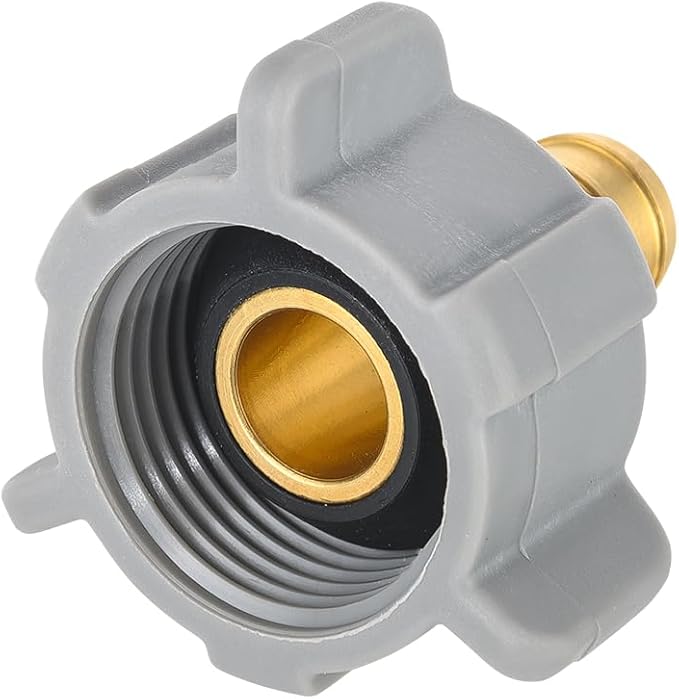 EFIELD 1/2 Inch Pex X 7/8 Inch Toilet Ballcock Nut Swivel Straight Adapter, Brass Plumbing Fitting,(PEX1807307)
