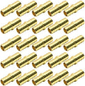 25 Pack 1/2" PEX Fittings, Brass Straight Coupling Fittings, for PEX Tubing Pipe