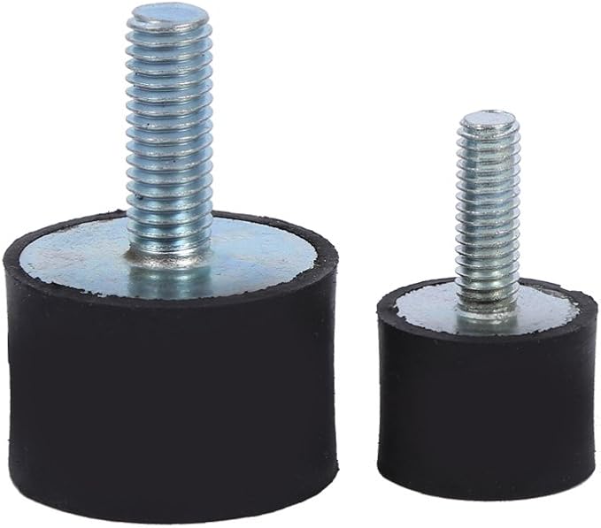 M8 M6 Vibration Isolator, Keenso Vibration Mount 2 Threaded Studs AntiVibration Isolation Rubber Mounts Boat Bobbins, pack of 4(VD3020 M823) Other Tuning
