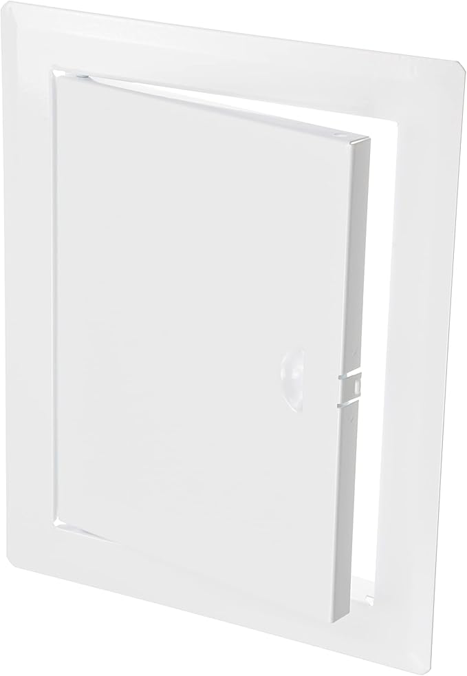 6" x 8" White Metal Access Door. Plumbing, Electricity, Heating, Alarm Wall Access Panel for Drywall