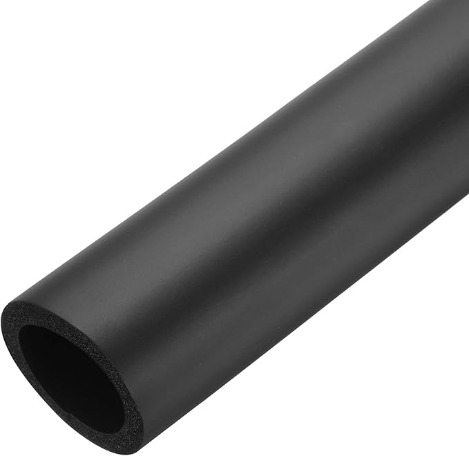 uxcell Foam Tubing for Handle Grip Support, Pipe Insulation Outside Pipe Lagging, 40mm(1 9/16") ID 54mm(2 1/8") OD 1m Black
