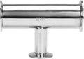 DERNORD Reducing Clamp Tee 3 Way Stainless Steel 304 Sanitary Fitting (Pipe OD: 2 inch x 2 inch x 1 inch)