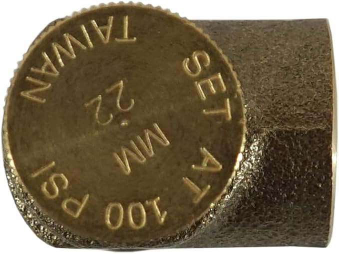 Merrill MFG PRVNL75100 Lead-Free 3/4" Pressure Relief Valve - No Lead Brass, 100 PSI for Water Systems
