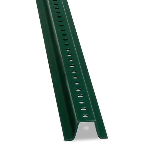 SmartSign U-Channel Sign Post, Heavy Weight | 8' Tall Baked Enamel Steel Post - Pack of 1