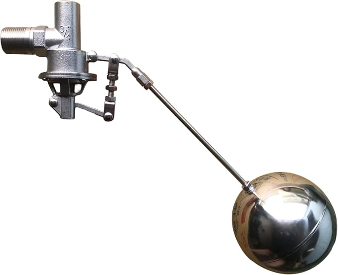 304 Stainless Steel Balanced Float Ball Valve, Tank Mount, 100 Psi (3/4")