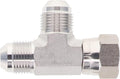 HYDRAULICS DIRECT | 6602-16-16-16 | Run Tee 1" JIC (1 5/16"-12 thread) Male x 1" JIC (1 5/16"-12 thread) Female Swivel x 1" JIC Male | Swivel Hydraulic T Fitting