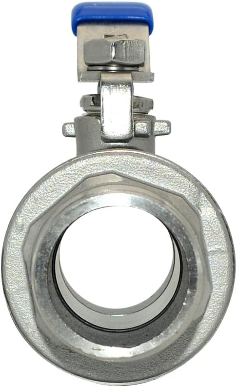 1Pcs 1'' Ball Valve, Heavy Duty Male NPT (MNPT) X Male NPT (MNPT) Thread with Long Handle Switch, Stainless Steel NPT Full Port Forged 1" Ball Valve for Water Oil and Gas, 1000 WOG