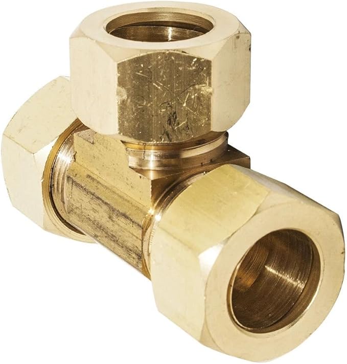 Replacement 3/16 Inch Lead-Free Brass Compression Tee for Thrifco Plumbing 6964002#64