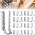 50 PCS 2x8 Joist Hangers, Stainless Steel Framing Connectors for 2 x 8 Lumber, Wood Beam Face Mount Rafter Brackets, Header to Joist Hardware for Deck, Roof, Ceiling (50)