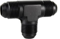 8AN Male Flare Tee Fitting Adapter T Union Aluminum Black