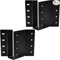 (2-Pack) 2 x 6 Heavy-Duty Steel Joist Hanger Bracket, Skewed Left 45 Degree, Face Mount Rafter Bracket for Floor Deck and Ceiling Trusses