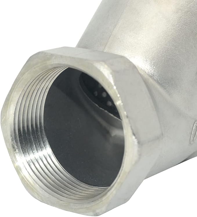 1-1/2" WYE Strainer Mesh Filter Valve,800WOG Y-Spring NPT Female Check Valve,Stainless Steel SS316 CF8M