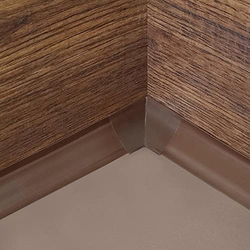 InstaTrim Inside Corners - 10 Dark Brown 3/4" Wide Caulk Strip Inside Corner Pieces - Trim for Inside Corners - Paintable