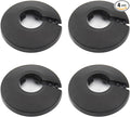 Bztoolbox 4Pcs 4/5 inch ID Black Flange Water Pipe Cover, Fit 3/4 inch OD Decoration Black Pipe Cover Radiator PP Plastic Escutcheon Collar for Wall Tube Decoration