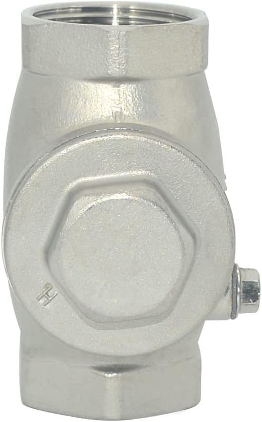 1" Stainless Steel SS316 Swing Check Valve,NPT Female x Female Thread,WOG 200 PSI PN16 CF8M