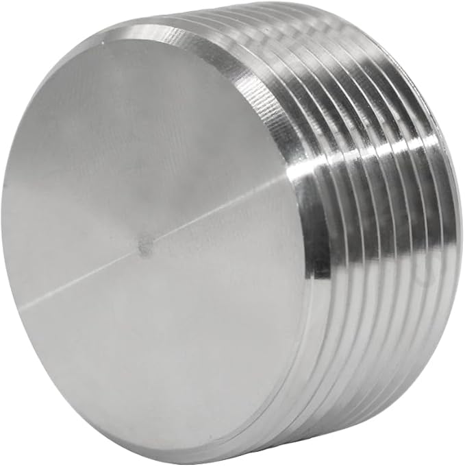 Joywayus Stainless Steel Internal Hex Countersunk Thread Socket Pipe Plug 1-1/4"NPT Male