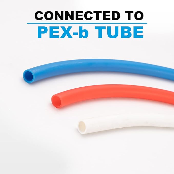 WMAXPFIT(10 Pack) 3/4 Inch PEX Plug F1807, LF Brass crimp fitting for PEX-b pipe