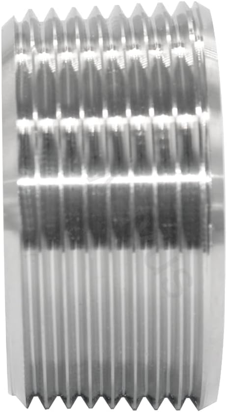 Joywayus Stainless Steel Internal Hex Countersunk Thread Socket Pipe Plug 1-1/4"NPT Male