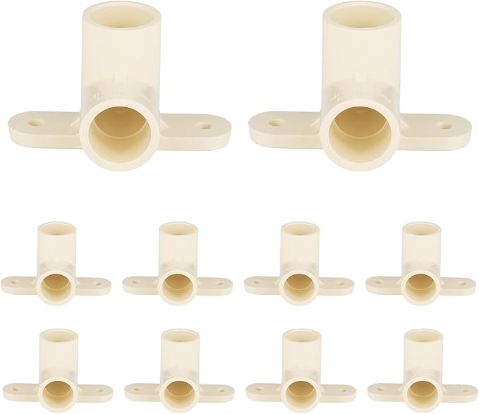 (Pack of 10) EFIELD CPVC Pipe Fitting, 3/4"Slip x 3/4"Slip CPVC-CTS 90-Degree Drop Ear Elbow(Wing Elbow),(CPVC047-10)