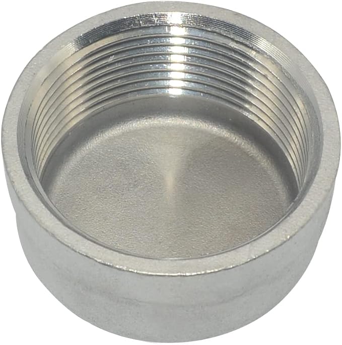 1-1/2" 1.5" Cap,NPT Female Threaded Cast Pipe Fitting,Stainless Steel 304